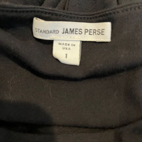 James Perse Ruched Strap Tank Dress Super Stretch Bodycon Black Size Small (1) - Picture 7 of 11